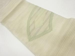 絽綴れすくい織地紙模様織出し名古屋帯